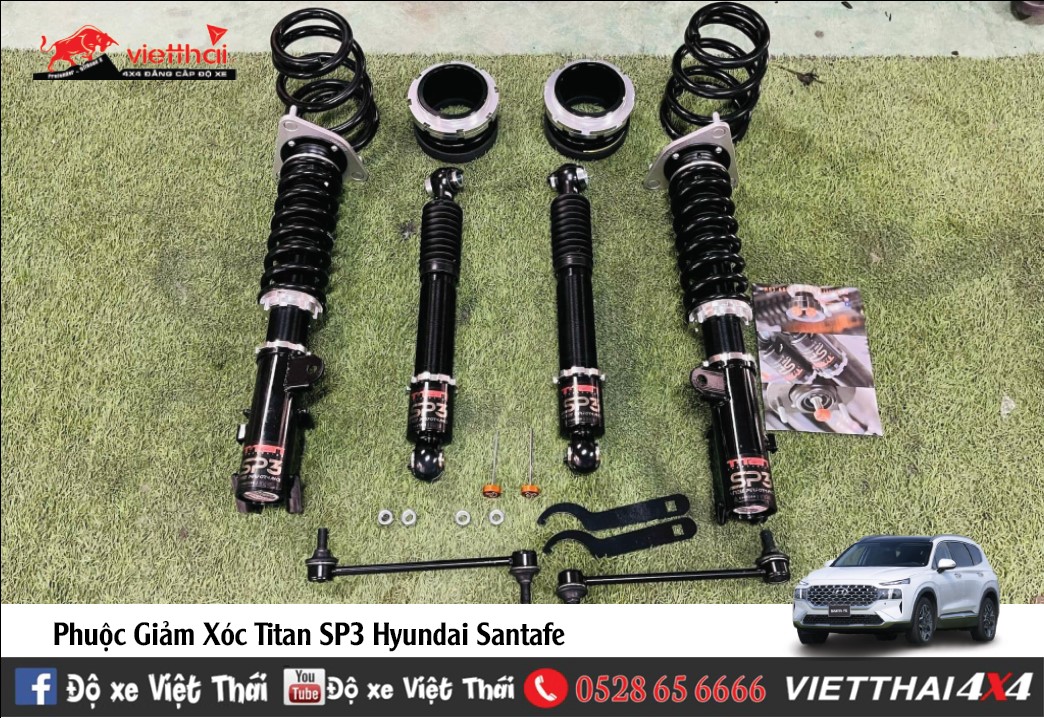 Phuộc Giảm Xóc Titan SP3 Cho Hyundai Santafe